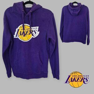 Fanatics NBA Los Angeles Lakers Purple Hoodie Sweater Pull Over Mens Medium